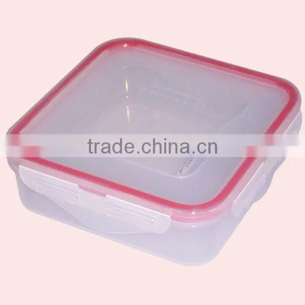 Convenient Square Type Plastic Food Storage Container Crisper With Leakproof Cover photo-5