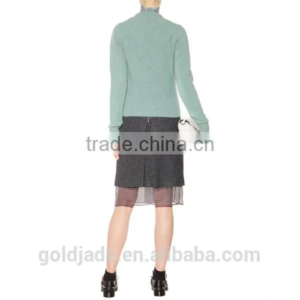 Knitted Cashmere Sweater ,woolen Sweater Designs for Ladies,wool Handmade Sweater Design for Girl photo-3