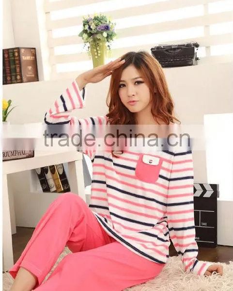 Made In China Long Sleeves Cotton Lady Pajama photo-2