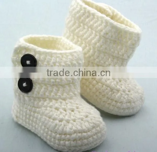 Wholesale New Fashion Girl Crochet Baby Booties