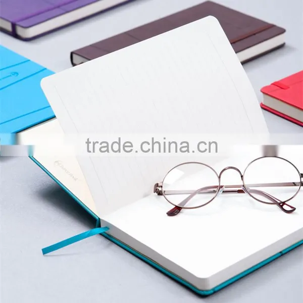 High-grade A5 PU Planner Customizable Faux Leather Cover With Band Printing Logo Section Sawing Binding Hardcover Notebook photo-4