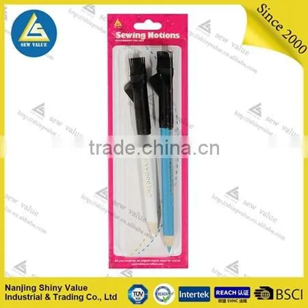 Dress marker type fabric marking assorted colors chalk pencil with brush