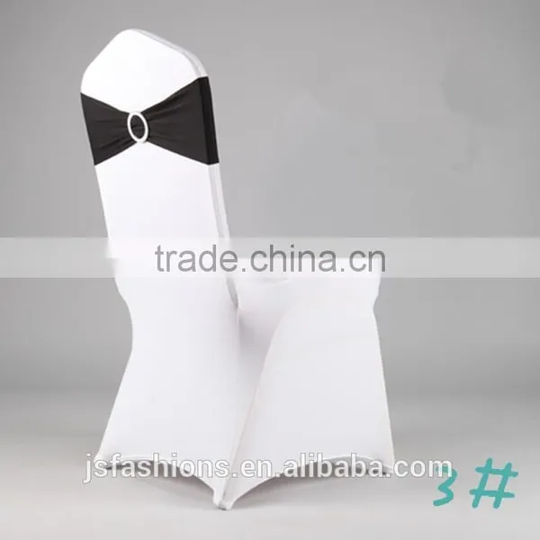 Spandex Lycra Chair Bands Elastic Chair Sash With Buckle for Wedding photo-4