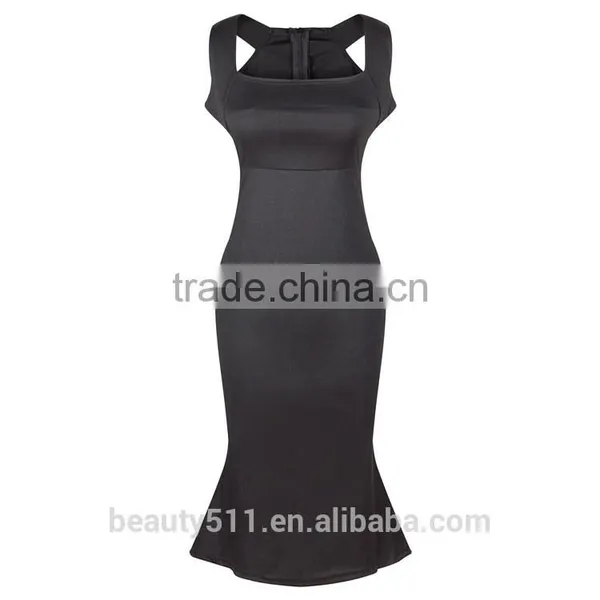 Hot Sale Women Latest Fashion Irregular Strips Casual Beach Dress SD29 photo-5
