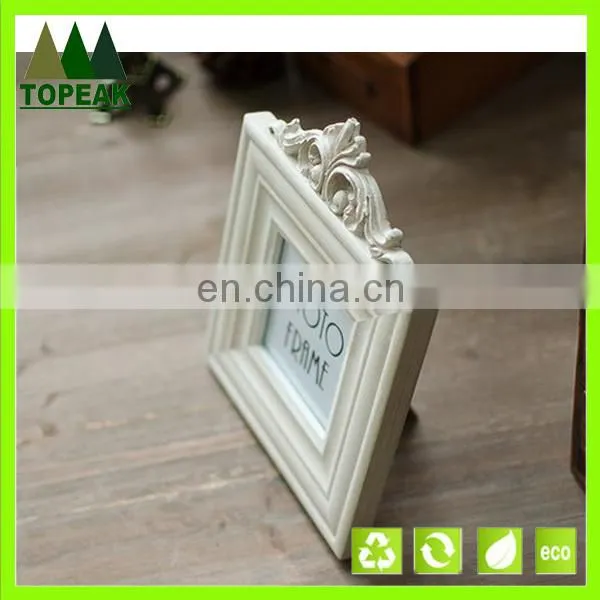 Retro European White Simple Wooden Frames Designs / Wooden Picture Frame /Carved Hollow Frame Wedding Love Photo Frames photo-2