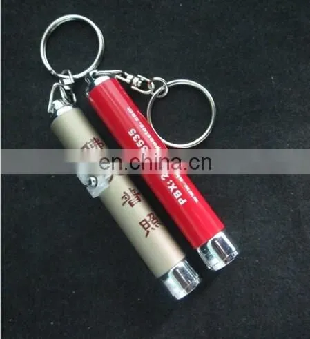 Multicolor Mini Logo Projector Logo Keyring Led Light Keychain photo-3