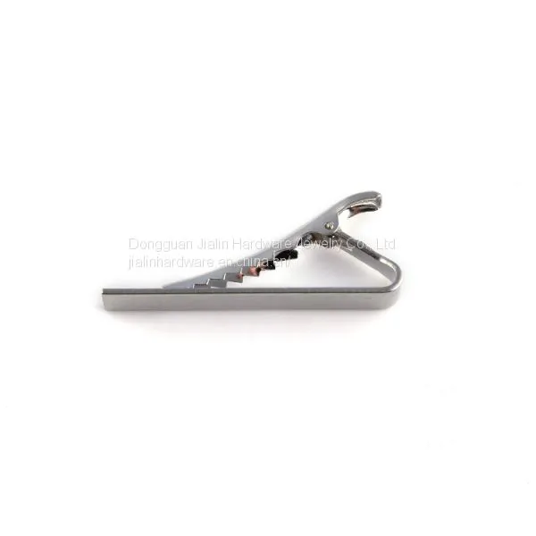 Hot Selling 9mm Wide Board Silver Tie Clip in China 50mm Length for Wholesale photo-3