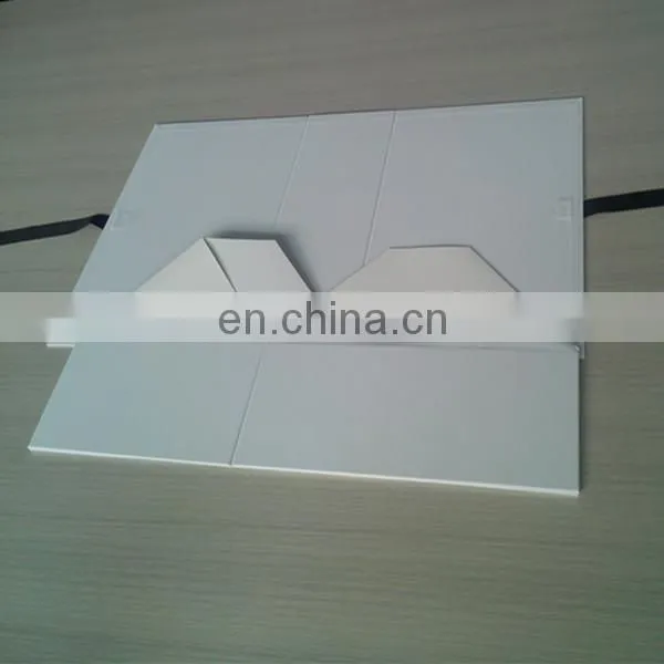 Large Size Folding White Cardboard Boxes Flat Pack With Logo Black Stamping Ribbon Closure For Handbag Luxury Packing photo-4