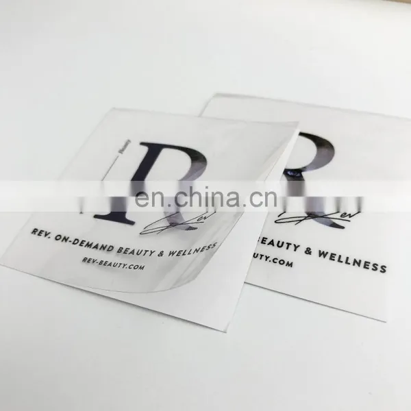 Custom Logo Waterproof Label Printing Clear/transparent Sticker photo-4