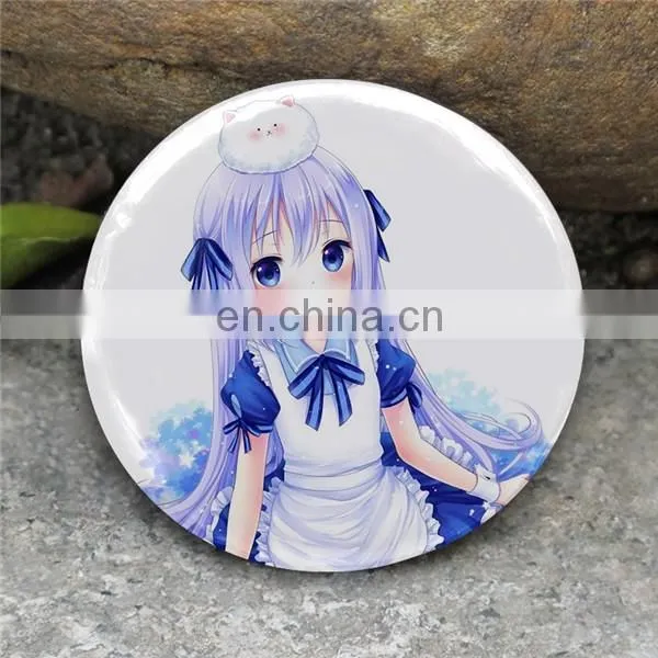 Japanese Anime Characters Metal Tin Lapel Pins Badge