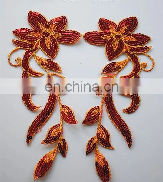 2017 New Developing Fashion Colorful Embroidered Sequin Flower Patches Applique photo-3