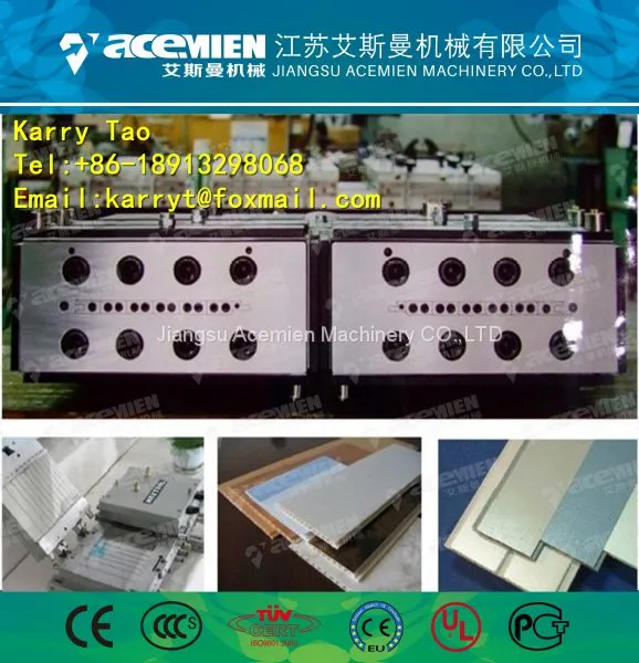 Plastic Window/Decking/Ceiling/Baseboard/Concrete/Building Profile Machine photo-4