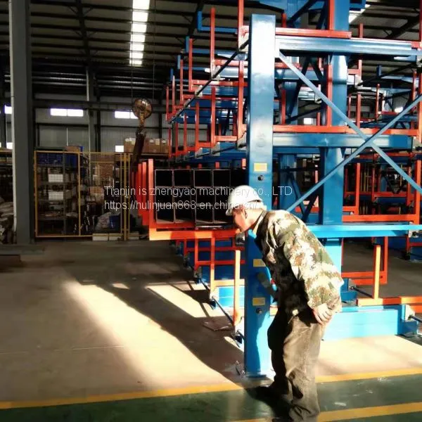 Shake the Cantilever Shelf Crane for 6 Meters to 12 Meters of Profile Steel, Channel Steel Angle Steel Round Steel Pipes