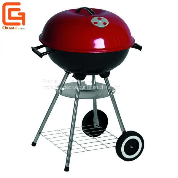 Easily Assembled Apple-Shaped Grill Trolley Bbq Kettle Barbecue Charcoal Grill photo-2