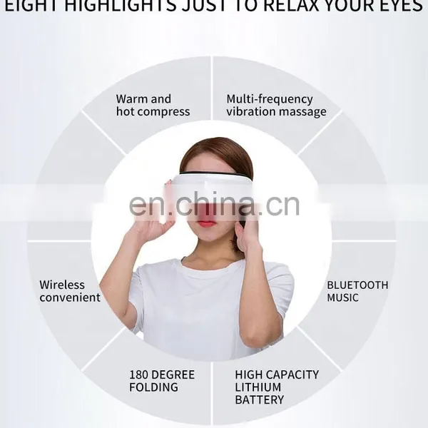 Wireless Bluetooth Electric Rechargeable Vibration Smart Eye Massager Heated photo-4