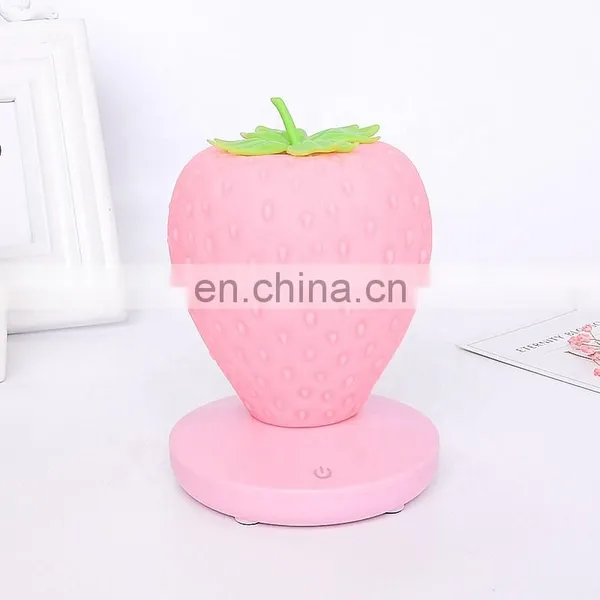 Colorful Touch Sensor Led Bedside Lamps Soft Silicone Soft Baby Night Light for Kids photo-4
