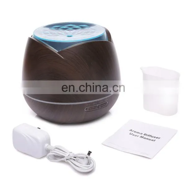Electronic Wood Grain Scent Aroma Essential Oil Diffuser Cool Mist Ultrasonic Humidifier photo-5
