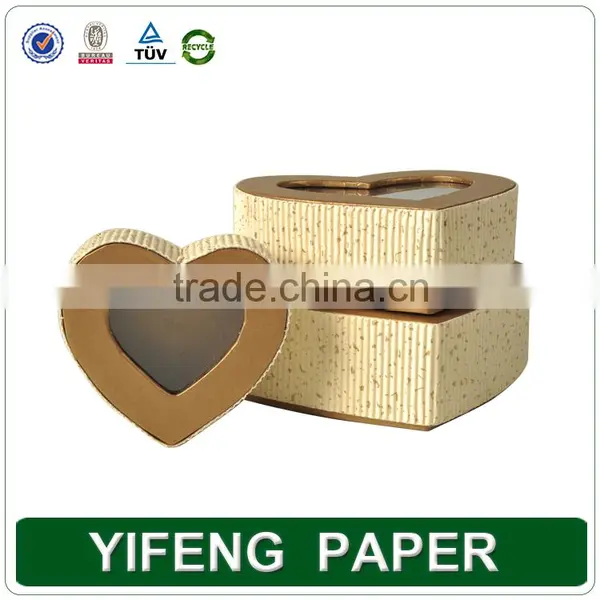 Wholesale Custom Storage Distribution Kraft Paper Gift Heart Shaped Packaging Chocolate Box photo-5