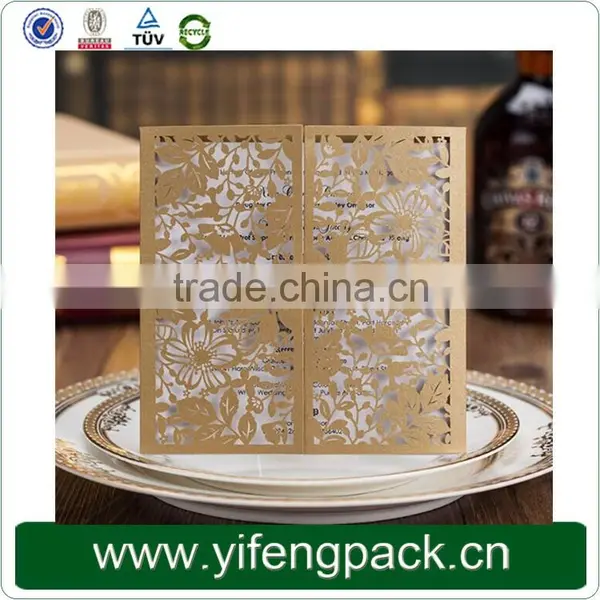 Fancy Luxurious 3d Laser Cut Wedding Invitation Card photo-4