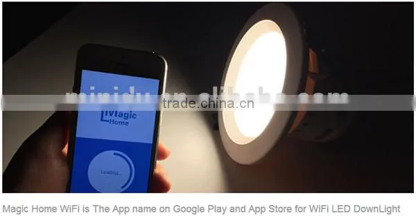 Group Control/Music Control/Timing Control 9W Dimmable WiFi LED Downlight With Both Android And IOS APP Magic Home WiFi photo-3