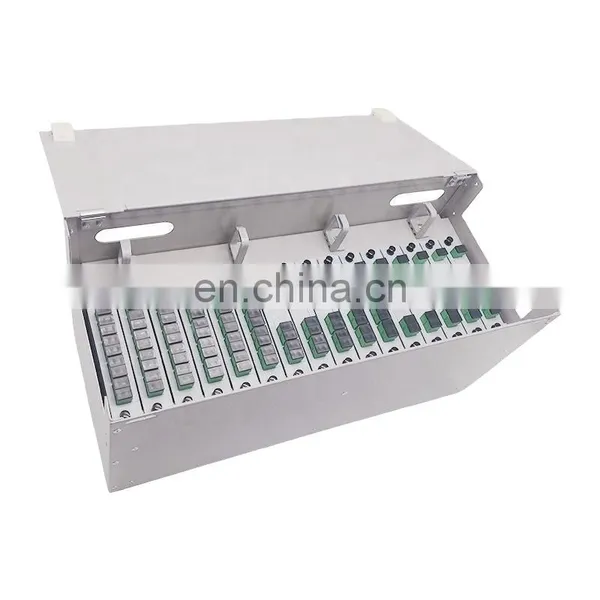 Fiber Optic Terminal Sc LC FC ST 12 24 48 PORT Rack Mount ODF Patch Panel 19inch Empty/Full Load Optical Distribution Frame photo-4