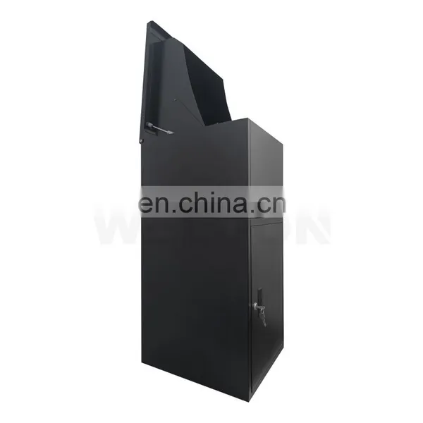 Standing Letter Box Large Freestanding Parcel Post Box With Lock Waterproof Mailbox photo-4