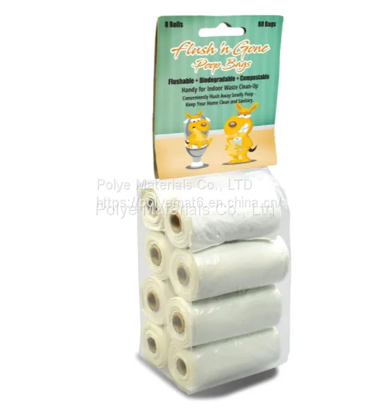 Flushable Dog Poop Bag Dog Waste Bags Biodegradable photo-3