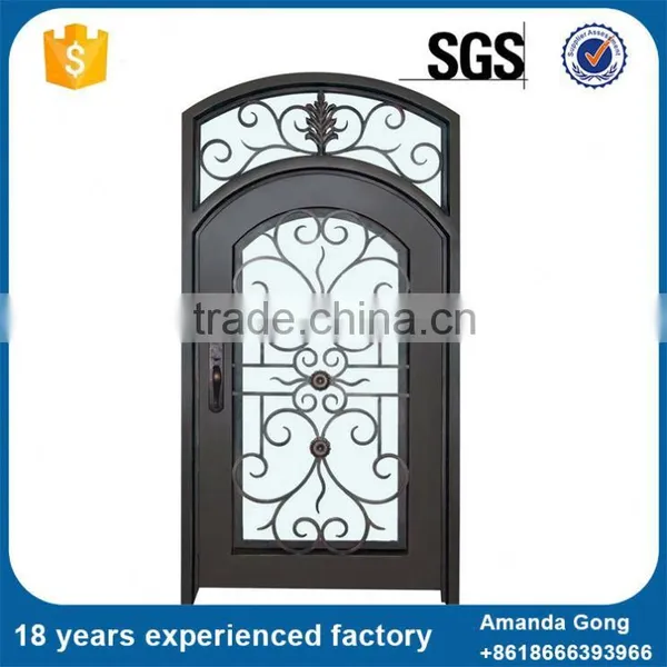 Cheapest Price Galvanized Used Wrought Iron Metal Doors photo-3