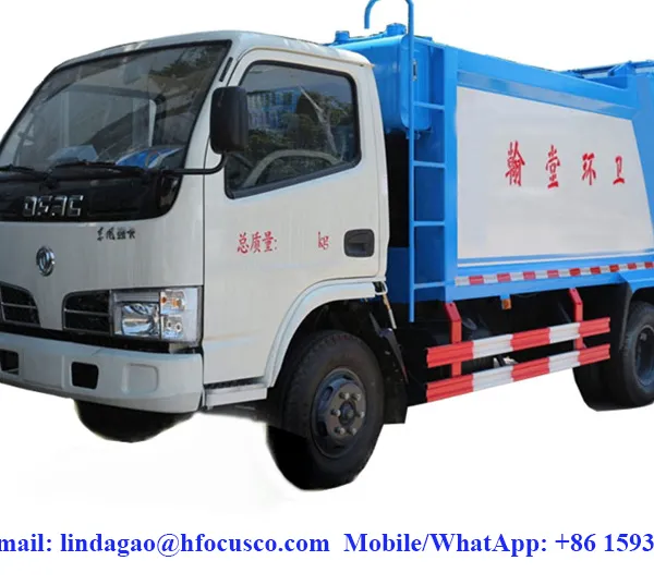 Garbage Compactor Trucks Series 4X2 Dongfeng 5CBM Garbage Compactor Trucks photo-3