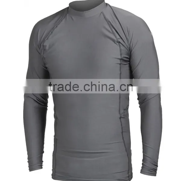 2016 New Product Mma Tight Fit Rash Guard, 250gsm Compression Rashguard