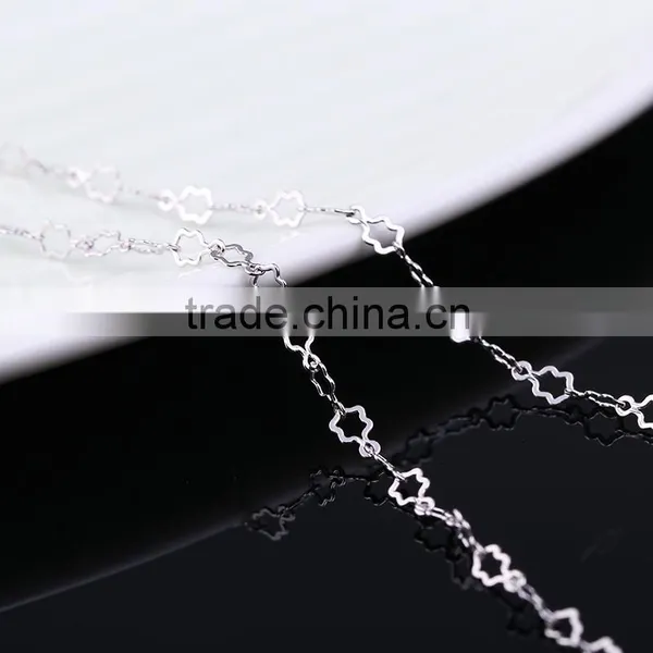Yiwu Wholesale Fashion Rhodium Plated Five-Pointed Star Necklace Chains Jewelry photo-3
