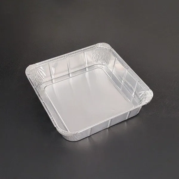 Longstar 235mm Heavy Duty Square Aluminum Foil Pan 2200ml for Meal Prep Food Storage Baking photo-4