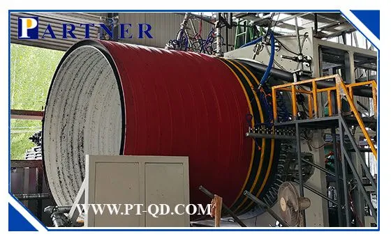 Линия производства большего диаметра полых стенок винтовых труб из HDPE