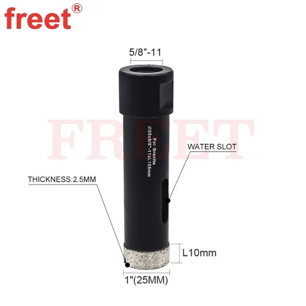 Diameter 25mm Wet Drilling Core Bit for Stone Marble Granite Ceramic Tile photo-4