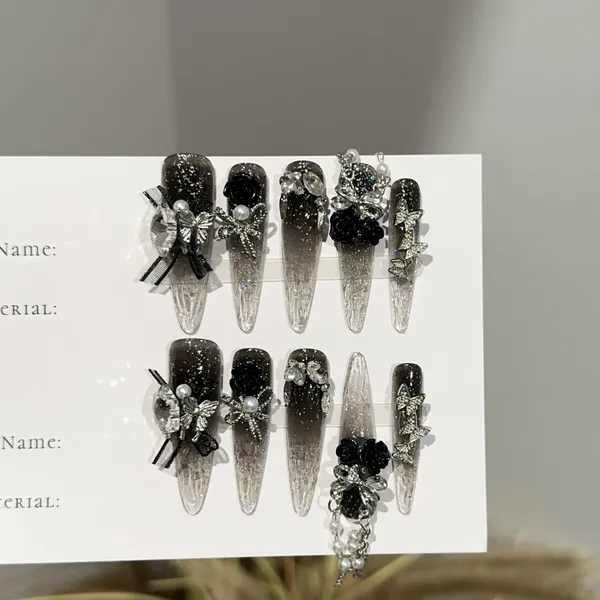 Portable Nail Art China Wholesale Press on Nails Fashion Beautiful False Nails photo-5