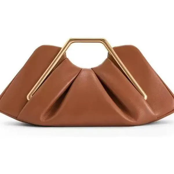 Luxury Soft Brown Cloud Bag for Women Leather Hobos Retro Cloud Crossbody Bag Phone Bag Designer Clutch Clip Bag Female Bolsa photo-5