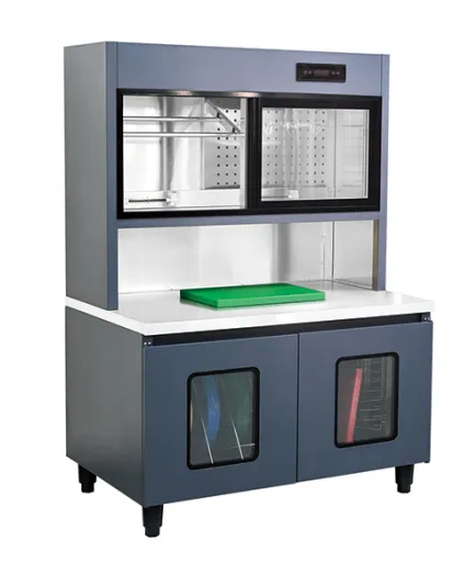 Industrial Kitchen Disinfection Cabinet With 1.2kW Fan Power 30-125℃ Temperature Range