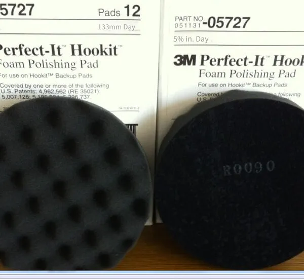 3m 5727 Black Polishing Sponge Ball, 5-inch Wave Polishing Pad photo-3