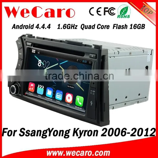 Wecaro Android 4.4.4 WIFI 3G Car Dvd Player for Ssangyong Kyron Gps Navigation Multimedia System 2006 -2012 photo-6