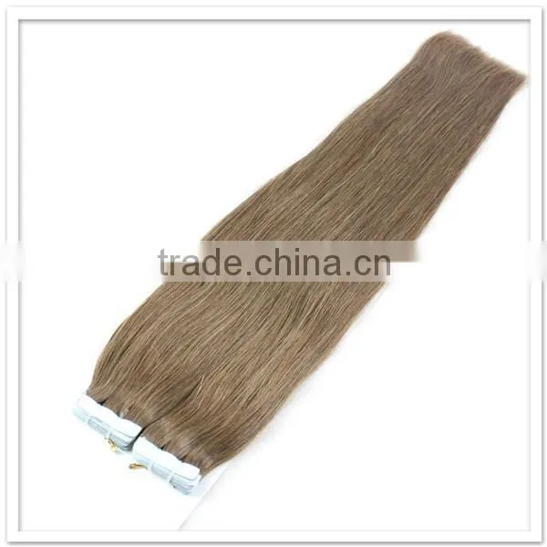 Light Brown Brazilian Hair London Tape Hair Extensions photo-2