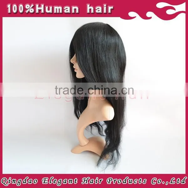 Qingdao Elegant Hair Virgin Brazilian Hair Women Toupee With Clip 16inch Blonde and Black Color Toupees photo-3