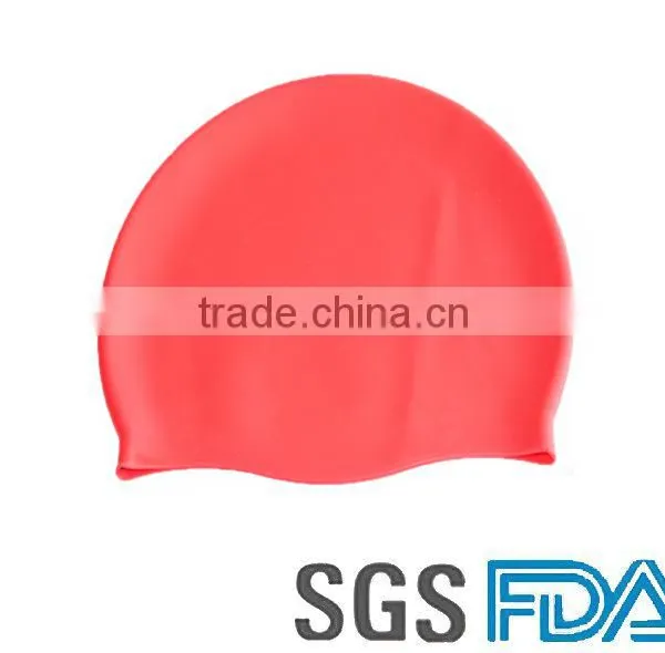 2016 New Style High Quality Silicone Rubber Swim Cap Customize Promotional photo-3