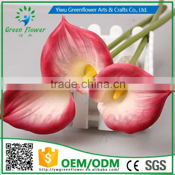 2016 Wholesales Real Touch Calla Lily PU Latex Artificial Flowers Home Decorative Flowers Wedding Decoration photo-4