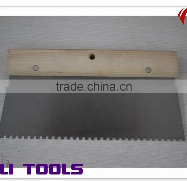 Teeth Blade Tools / Carbon Steel Blade Scraper With Wooden Handle photo-6