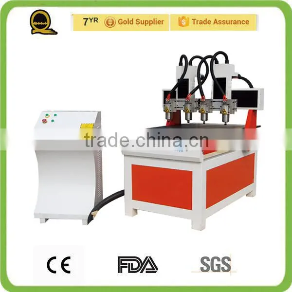 QL-6090 China Jinan Supplier Ball Screw Drive Hobby Multi-head Mini Cnc Router Sale photo-3