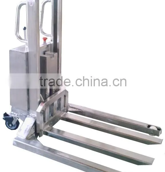 Cheap Wide Leg Manual Hand Stacker Forklift 1.5 Ton photo-3
