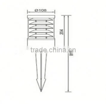 Aluminum E39 IP65 110V 36W Garden LED Light photo-4