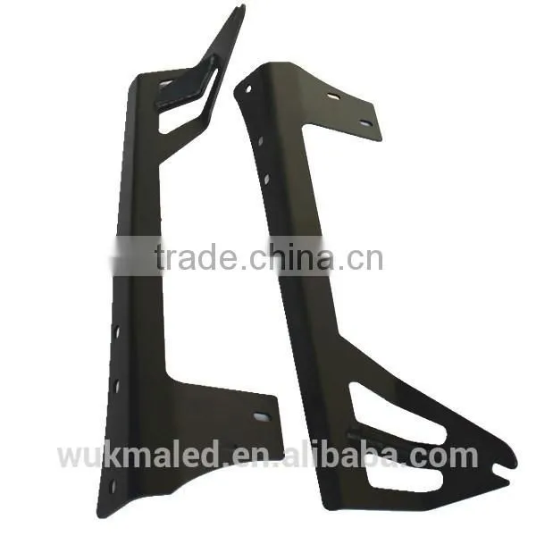 For Jeep Wrangler TJ JK Upper Windshield 50" LED Light Bar Mounting Brackets