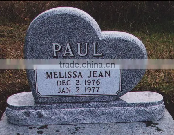 grey heart shape memorial