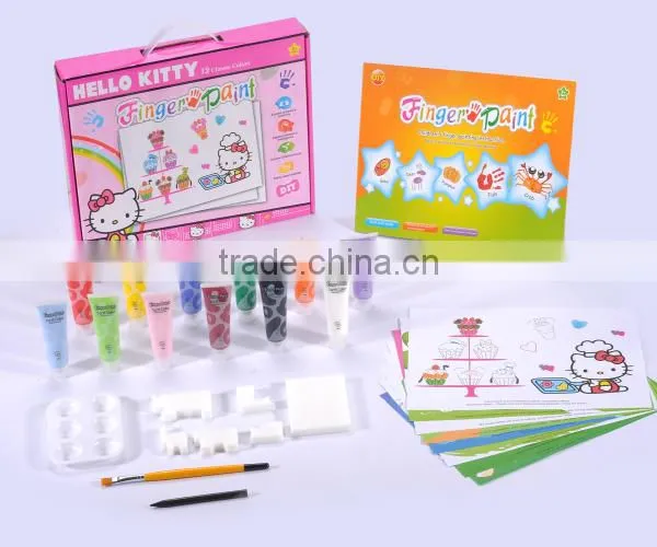 Funny Item 4 Color Friendly Material Child Toy Finger Painting Set Toy photo-4